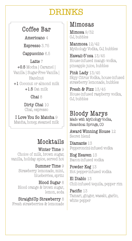 Menu Creekside Café & Grill-1