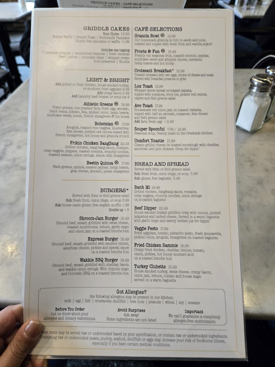 Menu Creekside Café & Grill-6