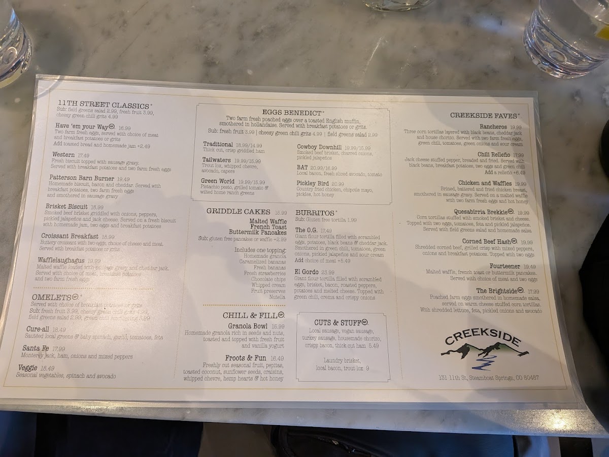 Menu Creekside Café & Grill-7