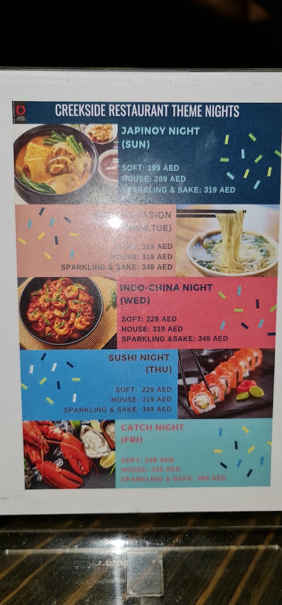 Menu Creekside Restaurant-1
