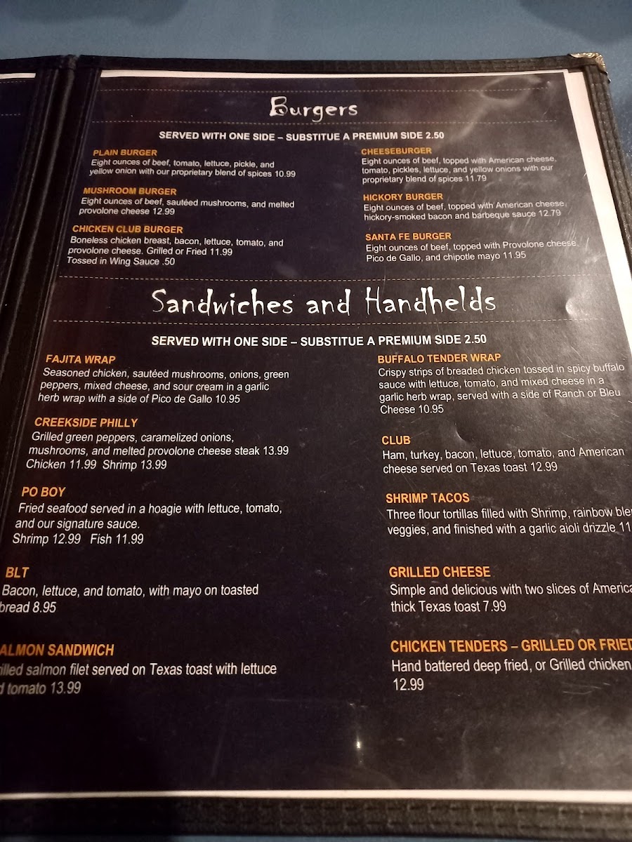 Menu Creekside-3