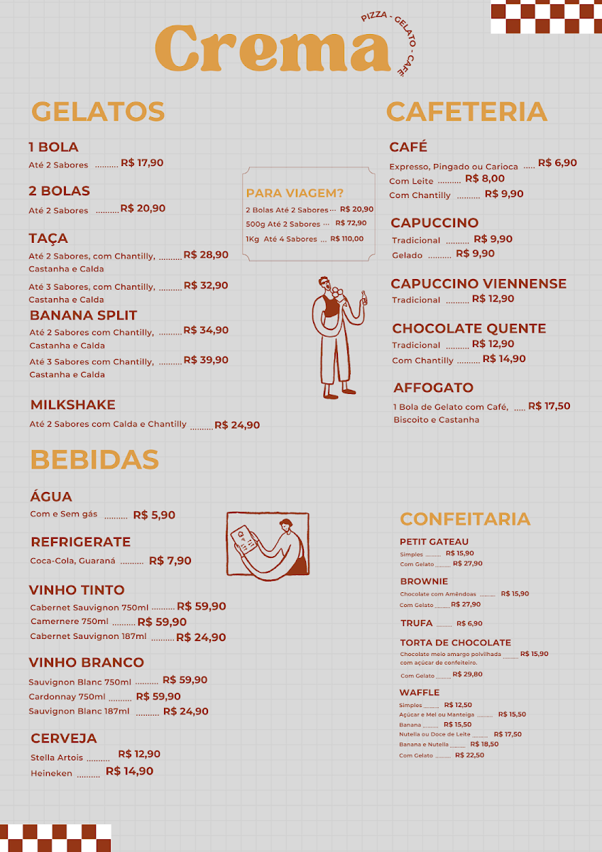 Menu Crema Gelato & Café-1