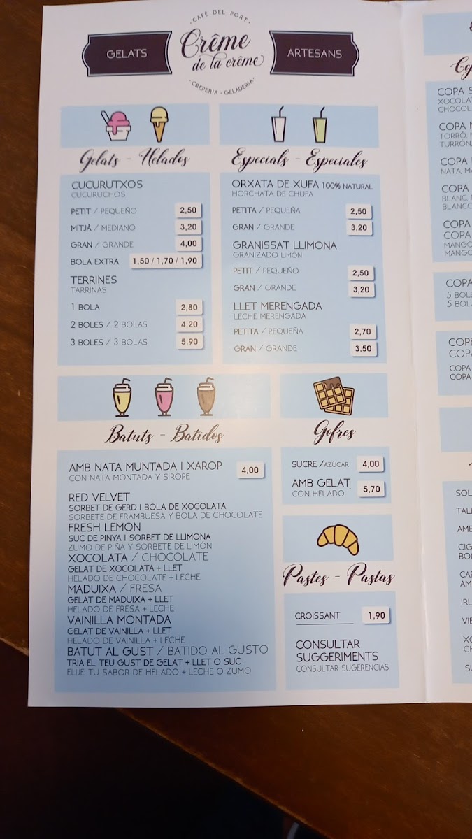 Menu Crême De La Crême Carrer Major-2