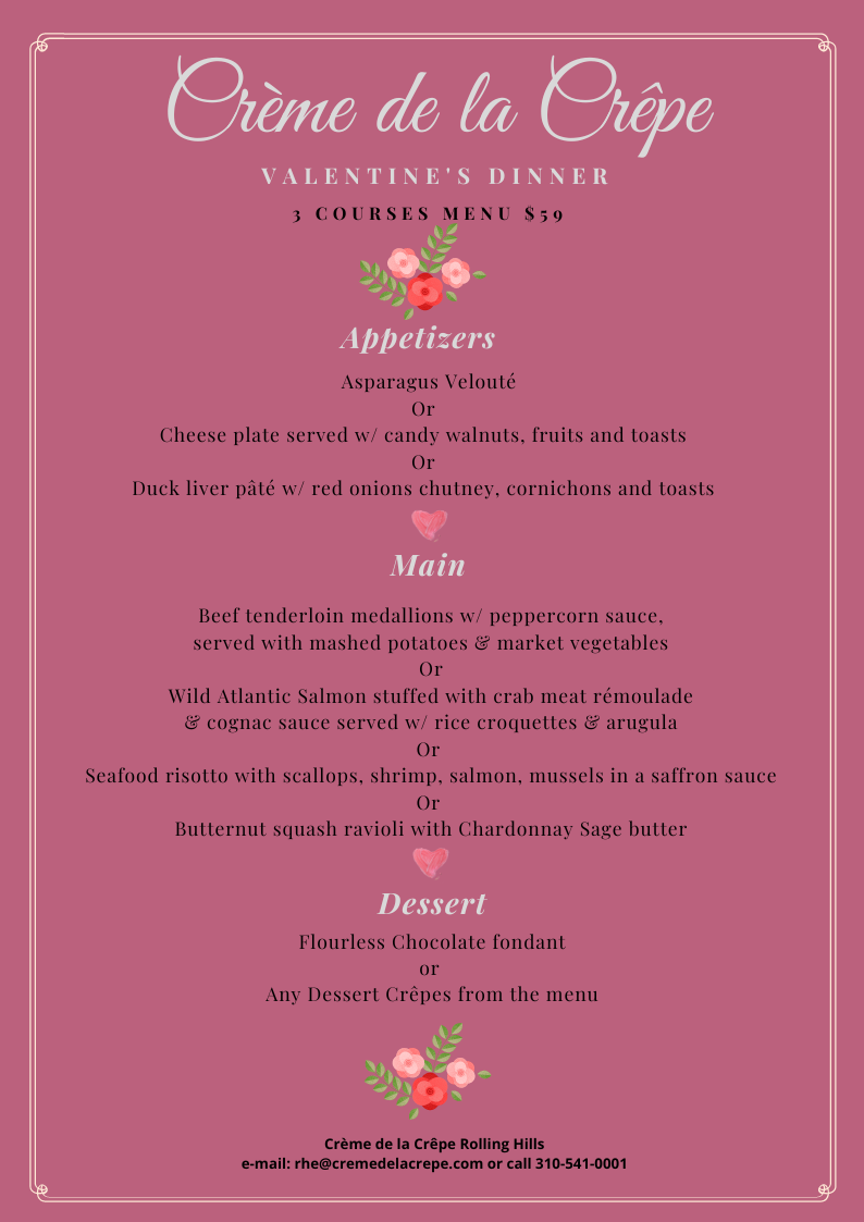 Menu Creme De La Crepe Rolling Hills-5