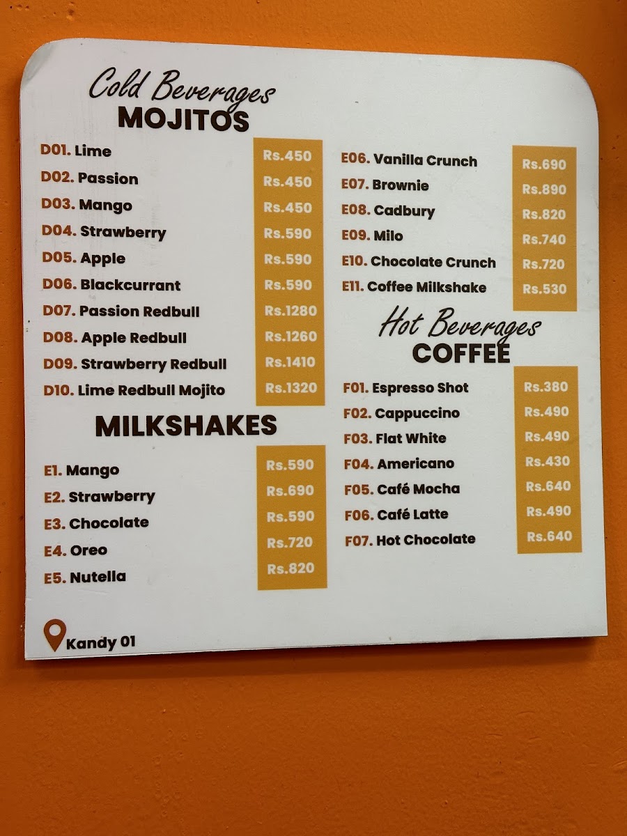 Menu Crepe Runner - Peradeniya Kandy-10