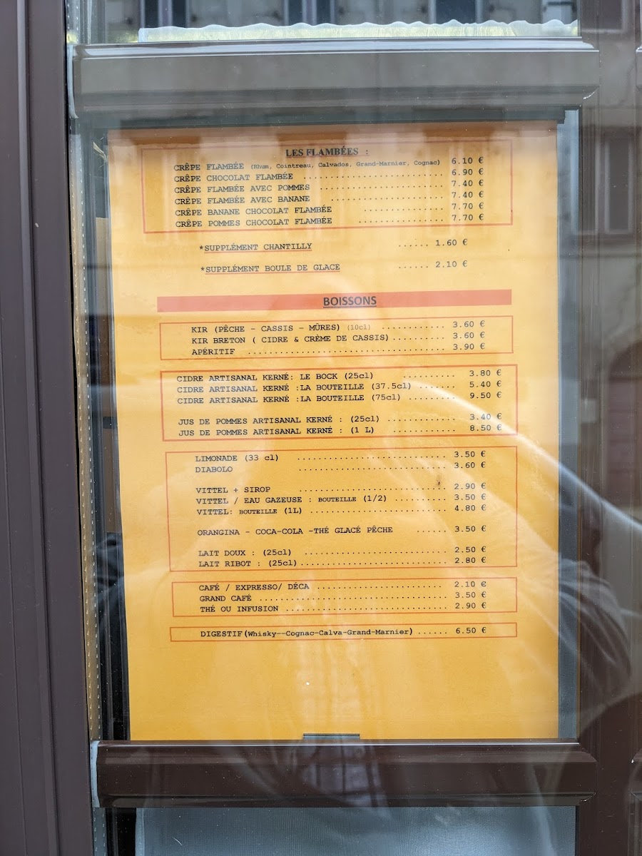 Menu Crêperie Au Feu De Bois / Riou Marie-3