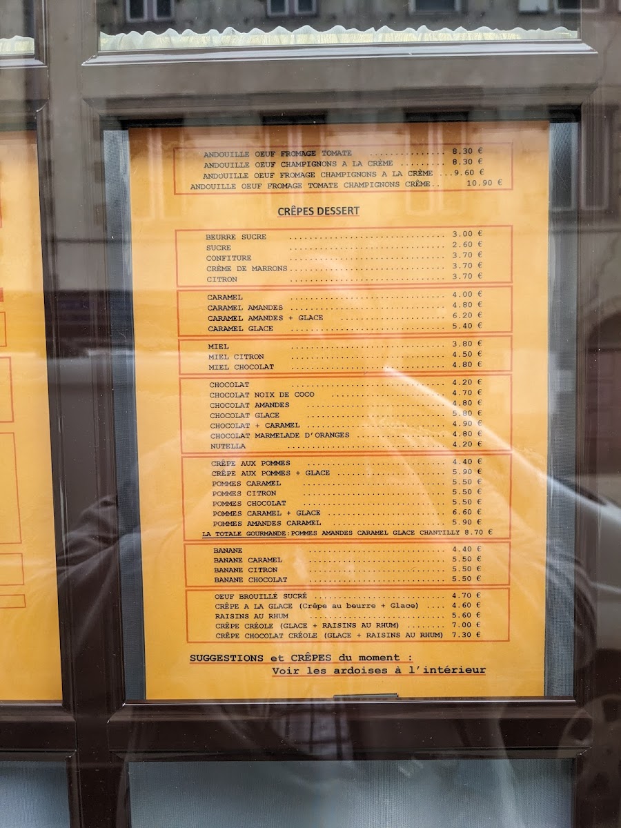 Menu Crêperie Au Feu De Bois / Riou Marie-4