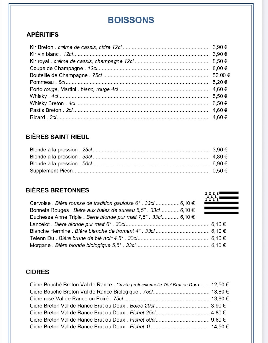 Menu Crêperie Bretonne Tri Martolod-5