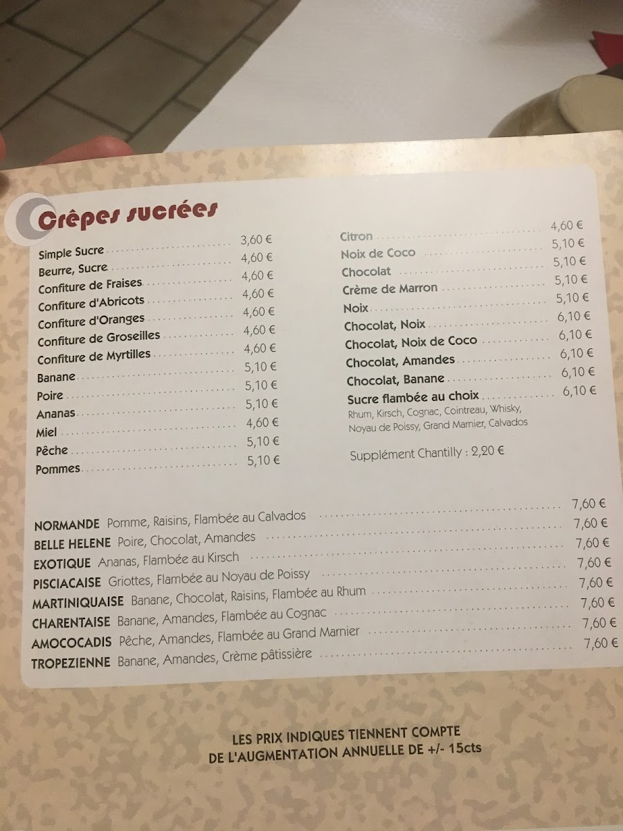 Menu Crêperie De La Gare-1