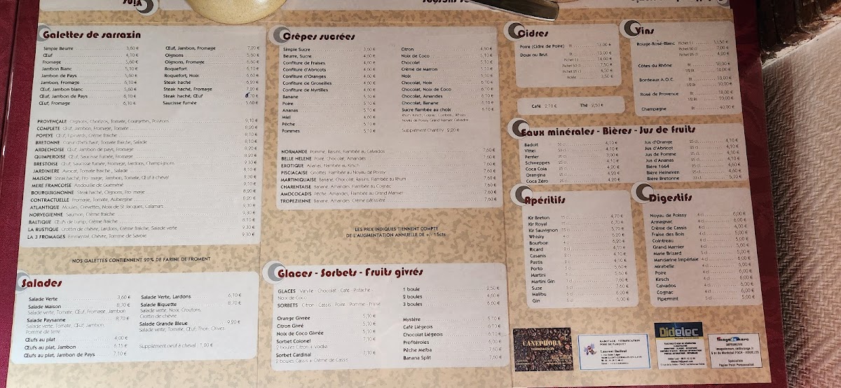 Menu Crêperie De La Gare-2