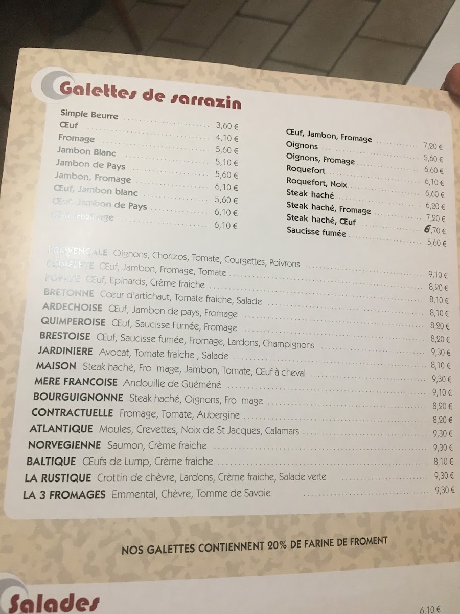 Menu Crêperie De La Gare-3