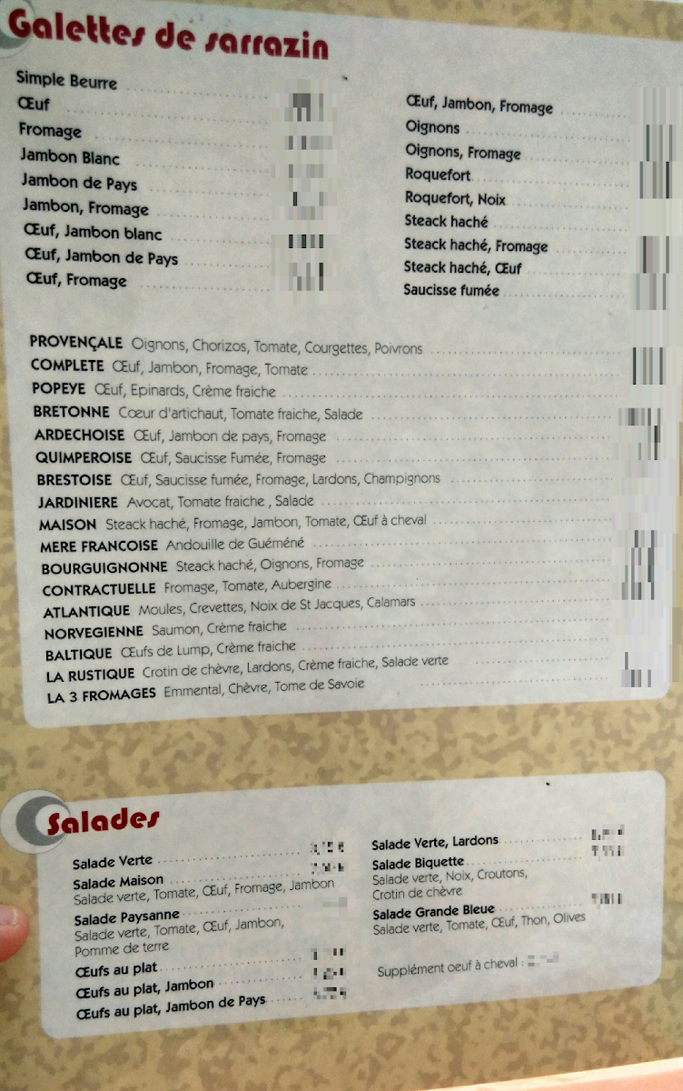 Menu Crêperie De La Gare-6