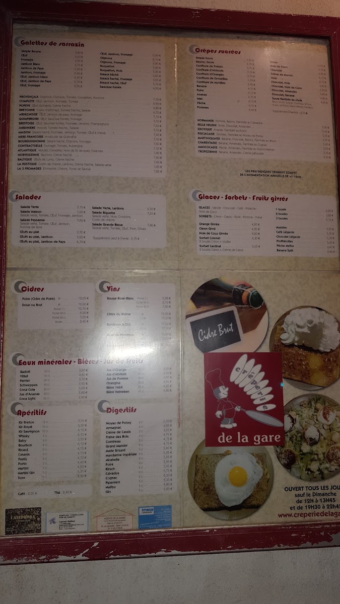 Menu Crêperie De La Gare-7