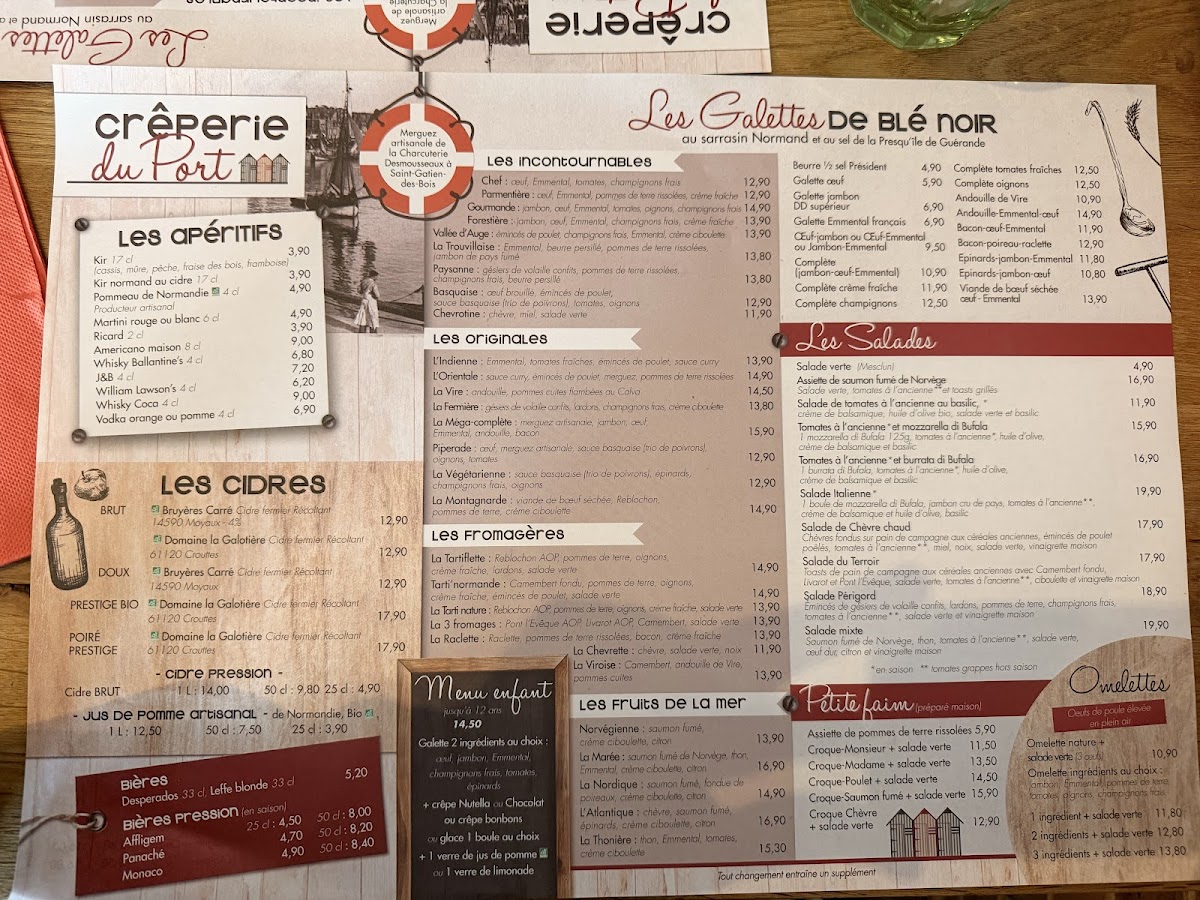 Menu Crêperie Du Port-1