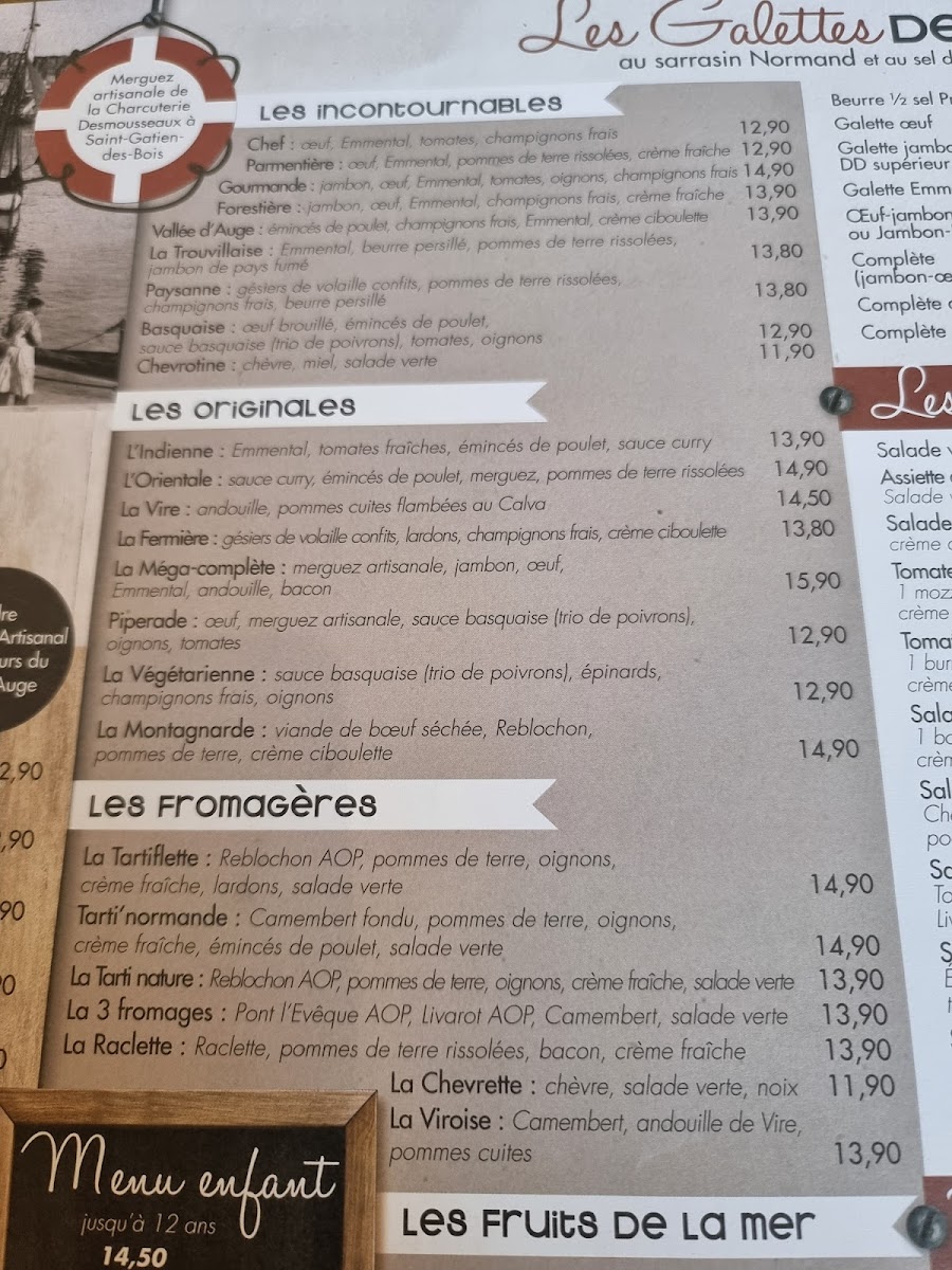 Menu Crêperie Du Port-10