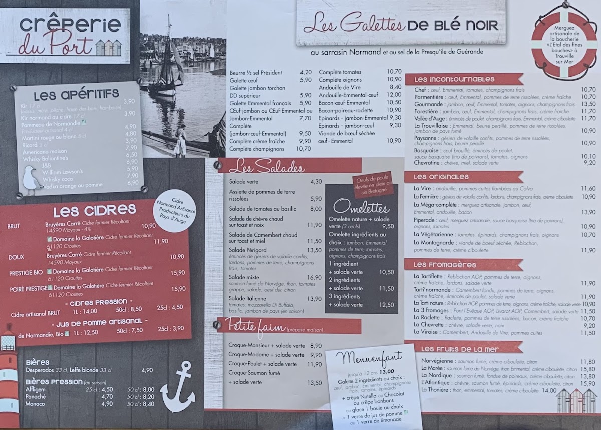 Menu Crêperie Du Port-5