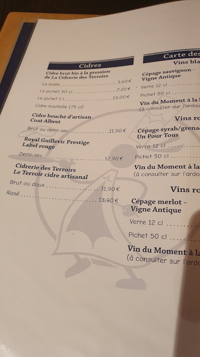 Menu Crêperie La Bretonne-4