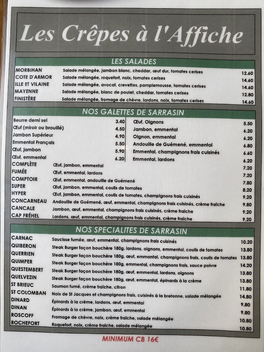 Menu Crêpes À L'affiche-2