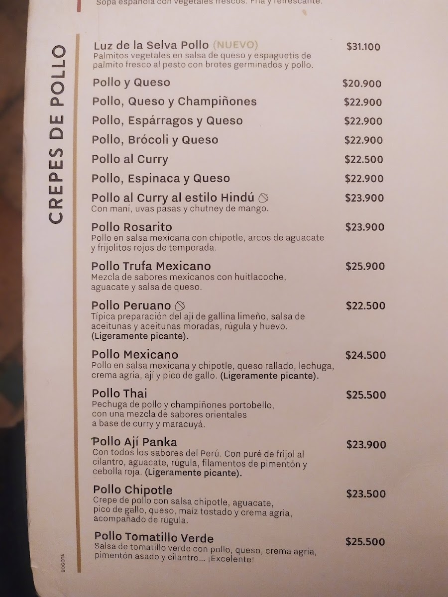 Menu Crepes & Waffles Centro Comercial Unicentro-7