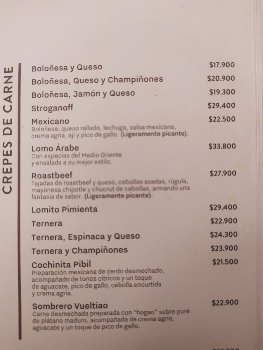 Menu Crepes & Waffles Centro Comercial Unicentro-8