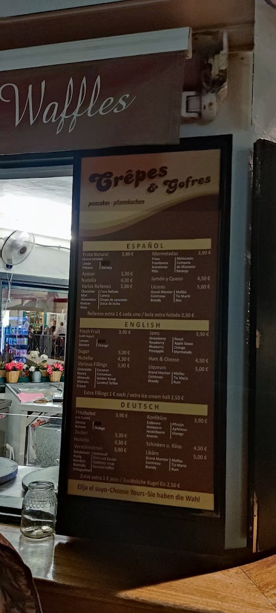 Menu Crepes & Waffles El Molino-1