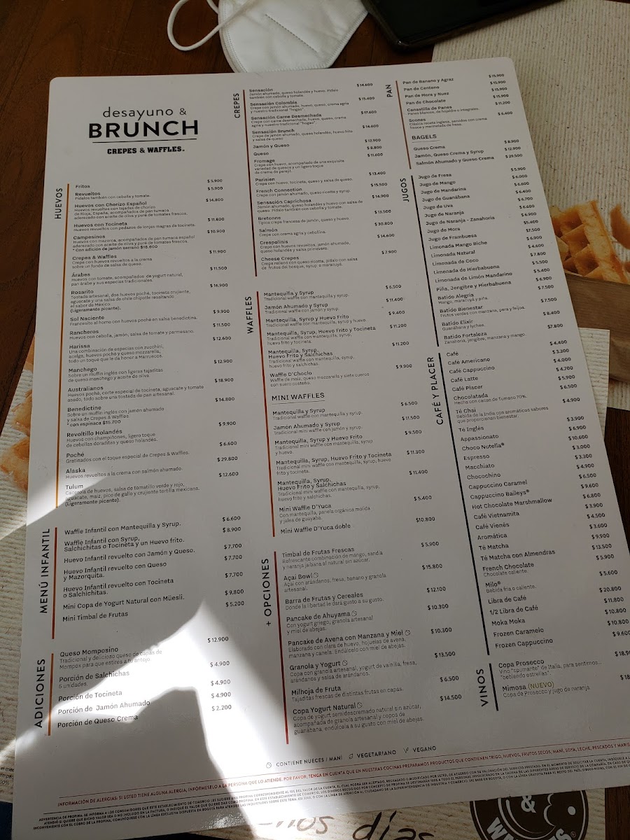 Menu Crepes & Waffles World Trade Center-1