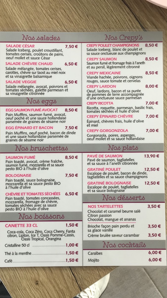 Menu Crepy Food's-1