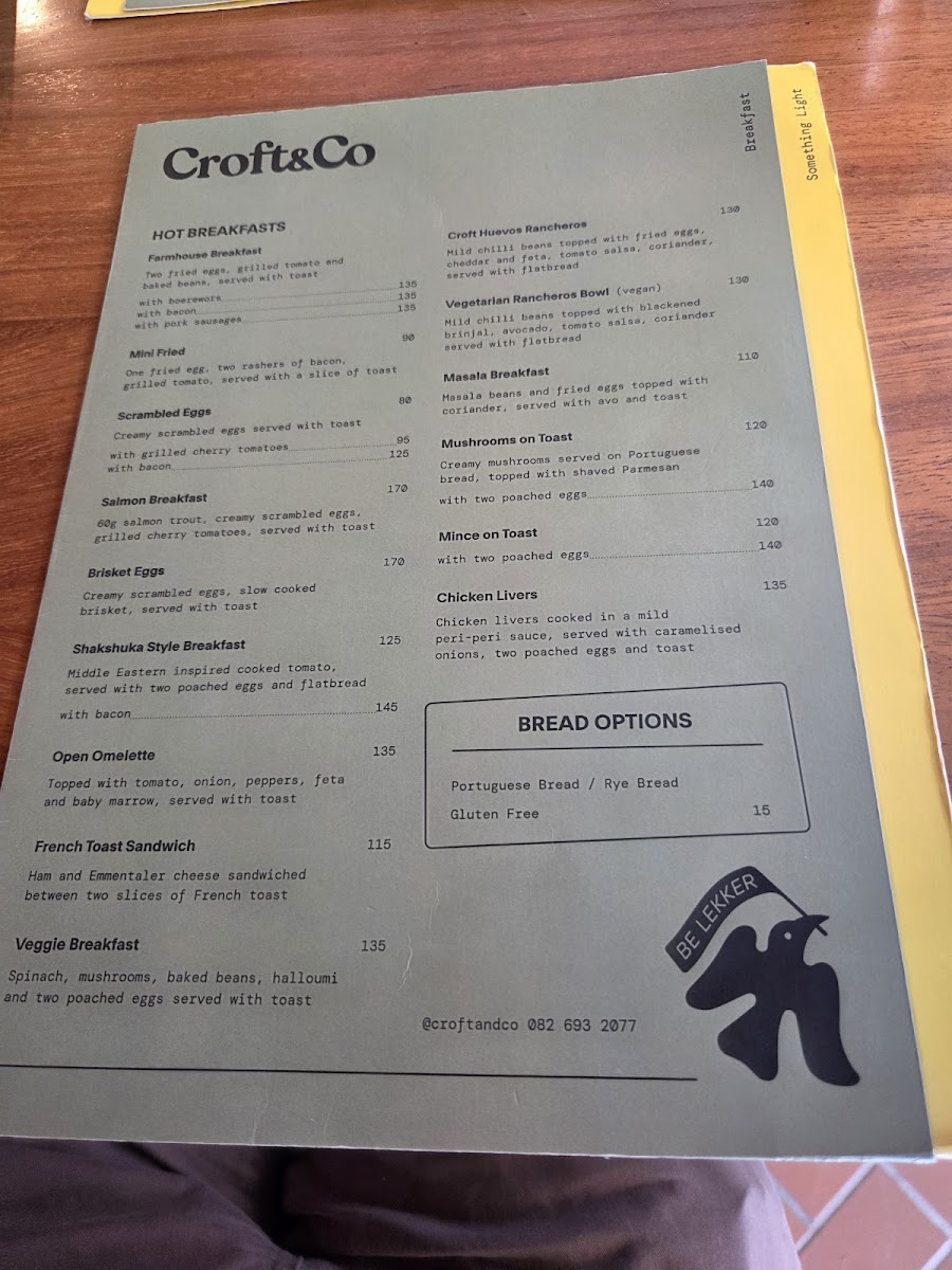 Menu Croft & Co-2