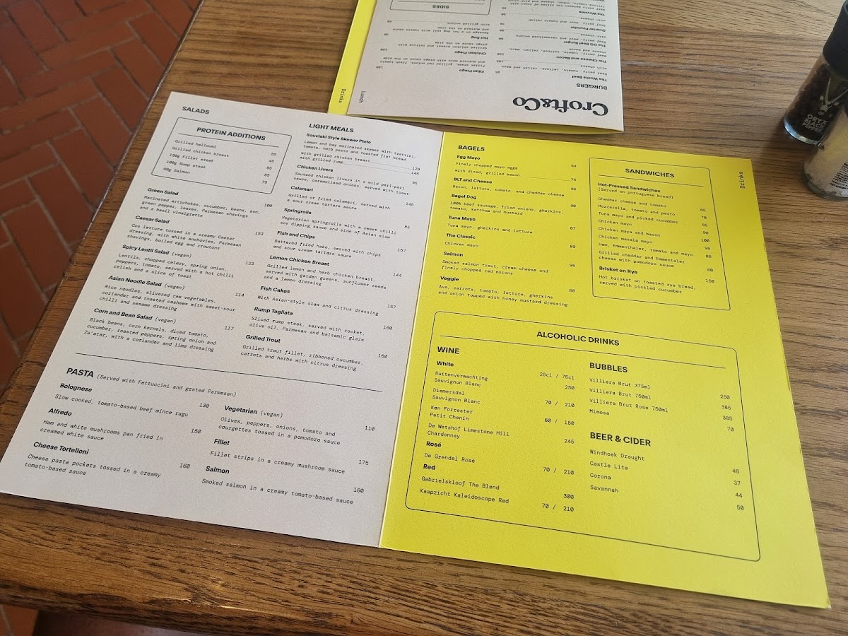 Menu Croft & Co-5