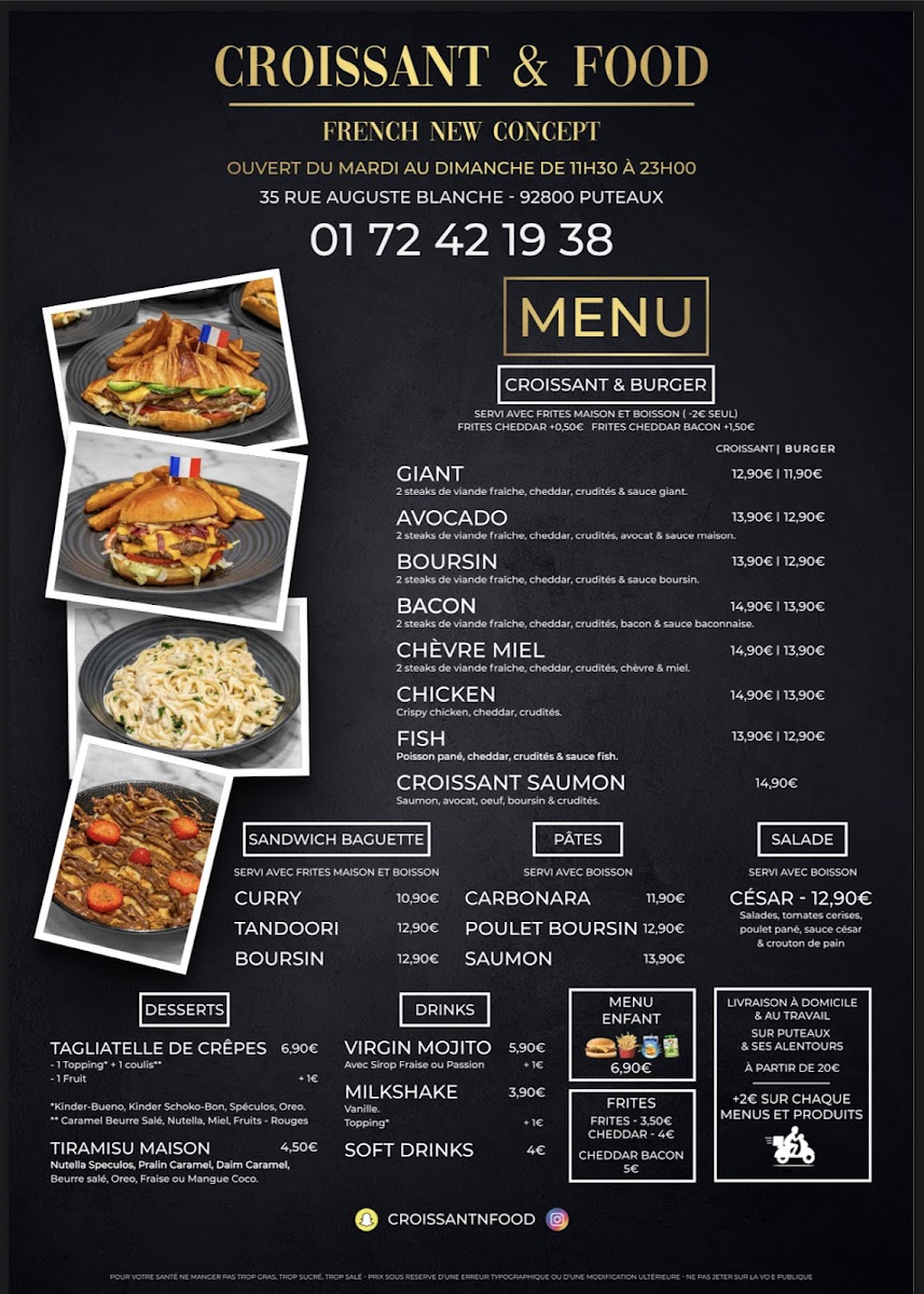 Menu Croissant & Food-1