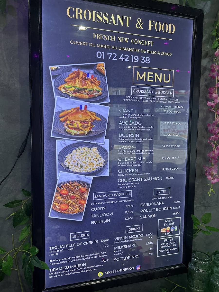 Menu Croissant & Food-2