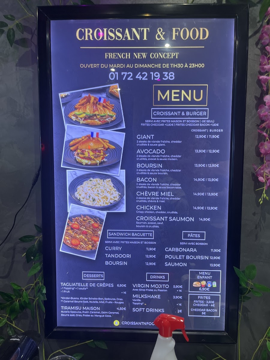 Menu Croissant & Food-3