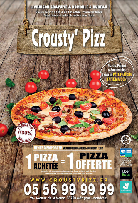 Menu Crousty Pizz - Pizza Mérignac-7