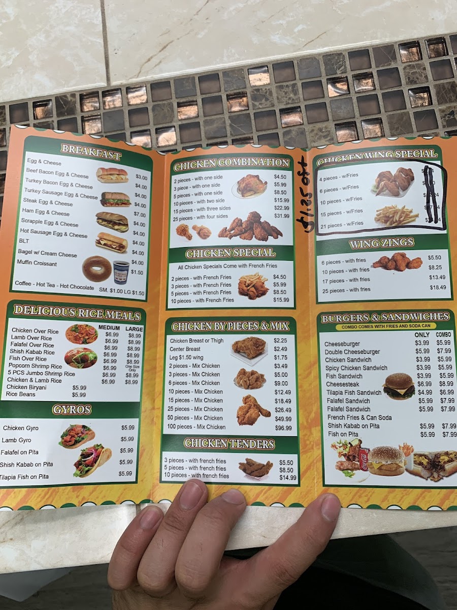 Menu Crown Chicken And Gyro Woodbury-9