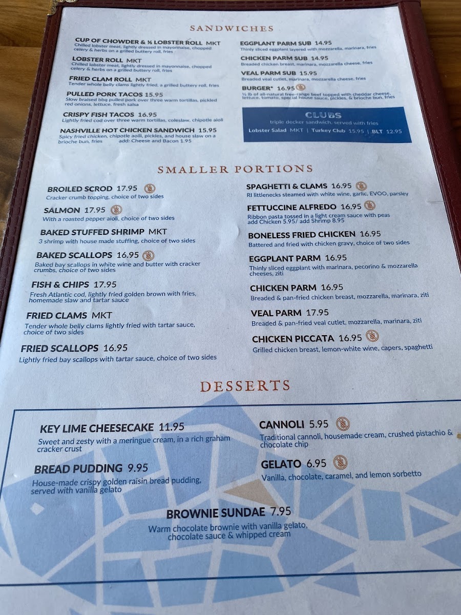 Menu Crow's Nest Restaurant-1