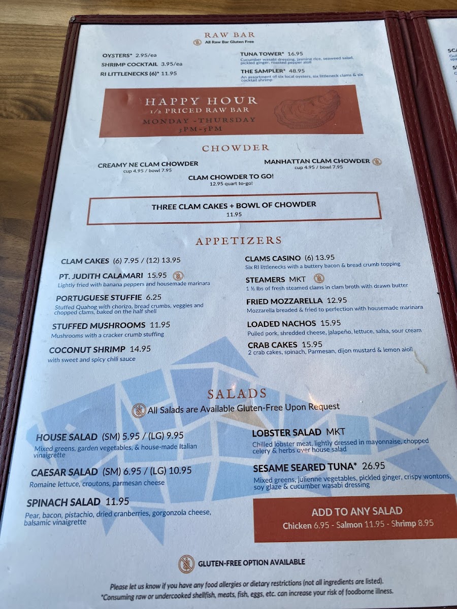 Menu Crow's Nest Restaurant-7
