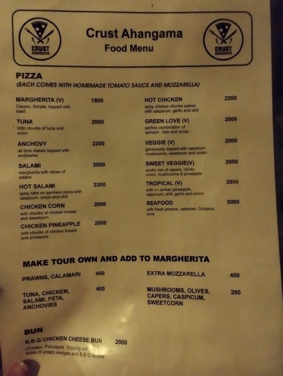 Menu Crust Ahangama-7