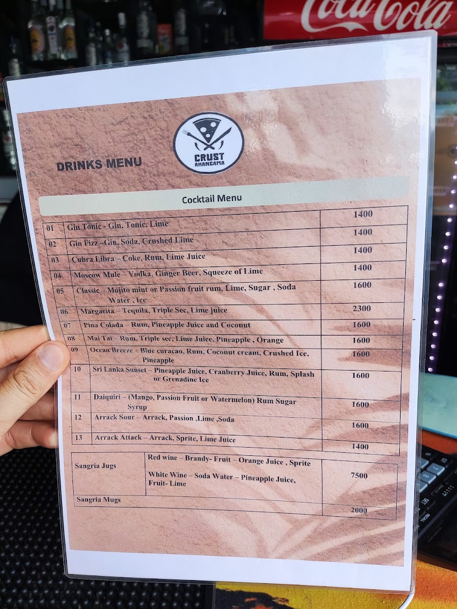 Menu Crust Ahangama-9
