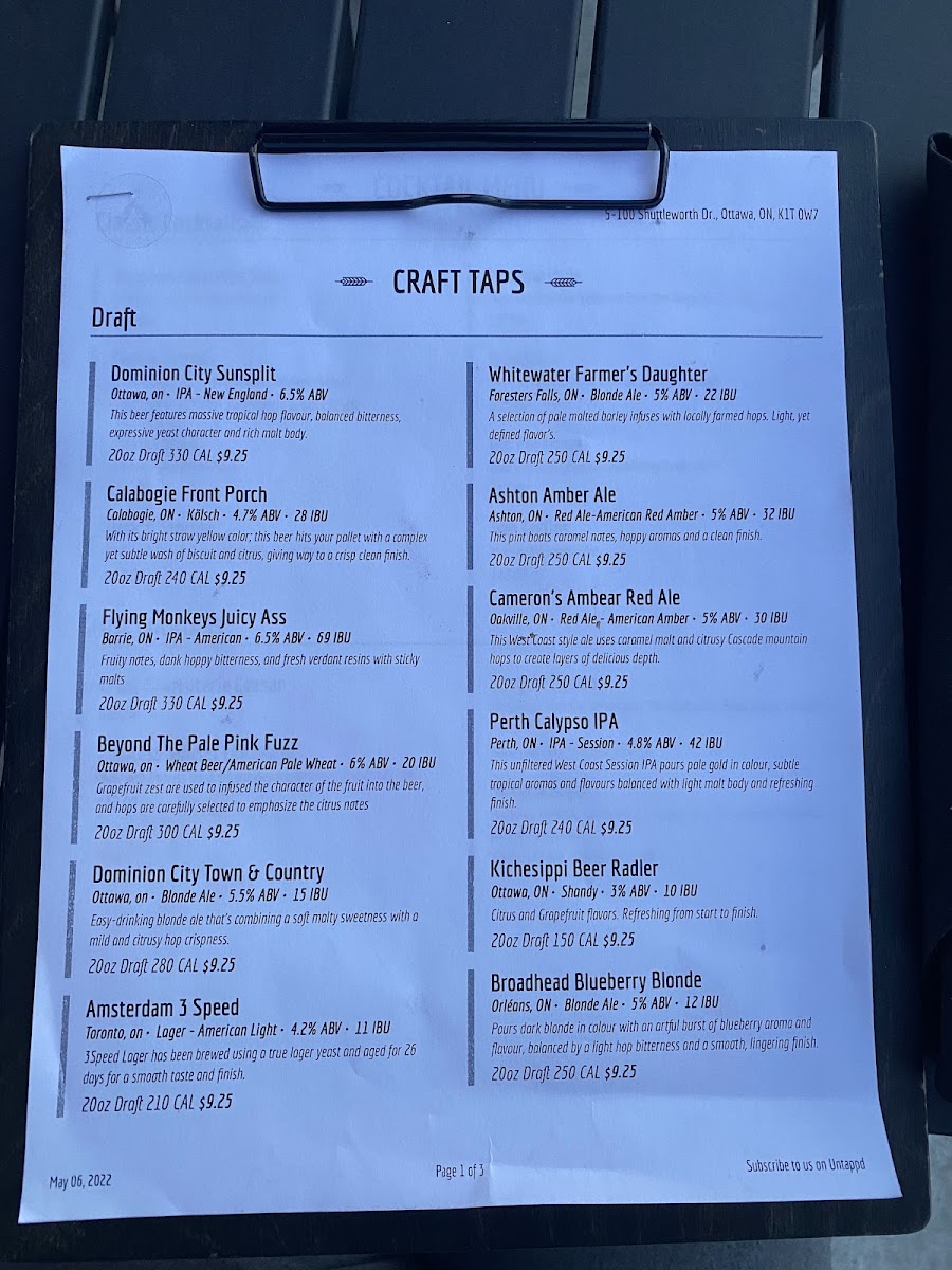 Menu Crust & Crate Fast Fired Pizza Pub-6