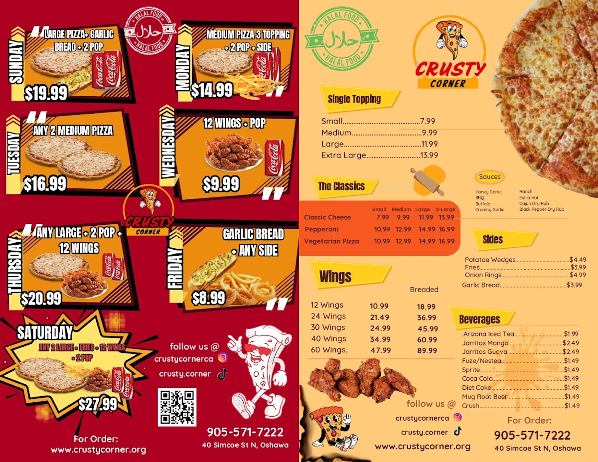 Menu Crusty Corner Pizza-2