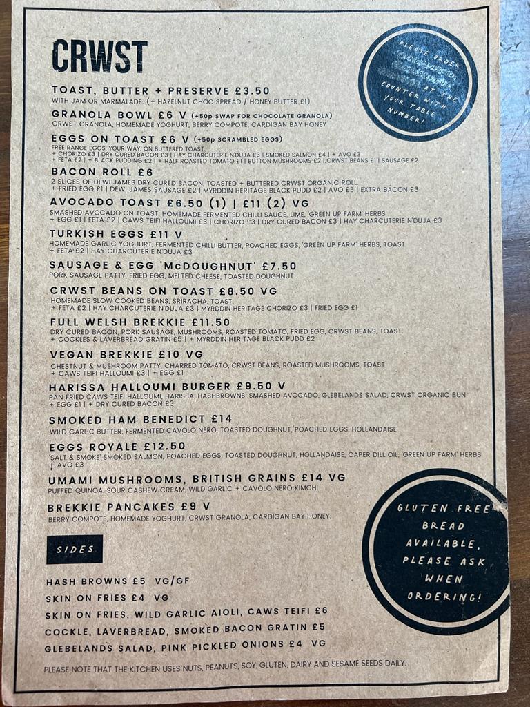 Menu Crwst-5