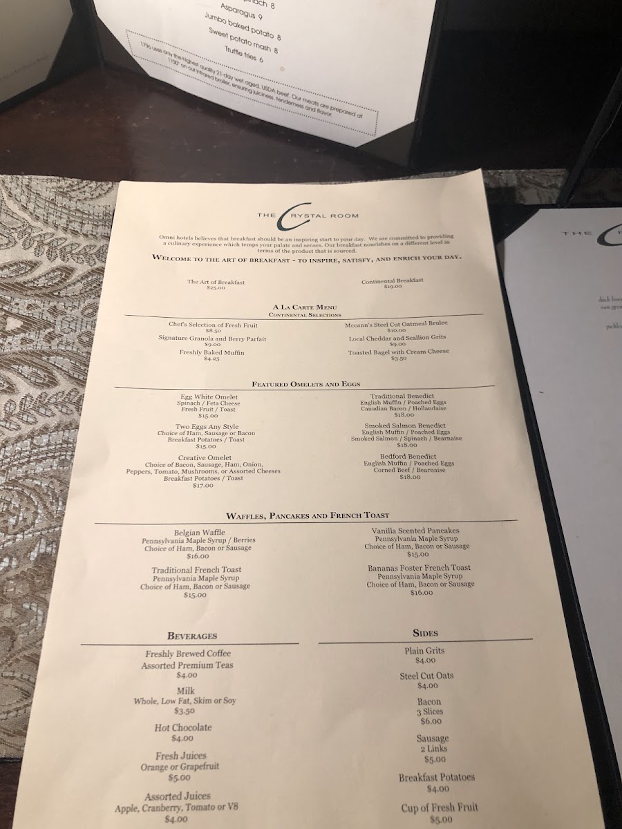Menu Crystal Room At The Omni Bedford Springs-4