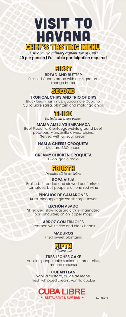 Menu Cuba Libre Restaurant & Rum Bar-10