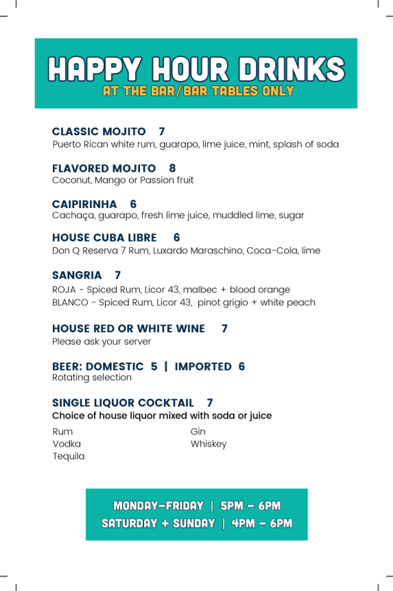 Menu Cuba Libre Restaurant & Rum Bar-4
