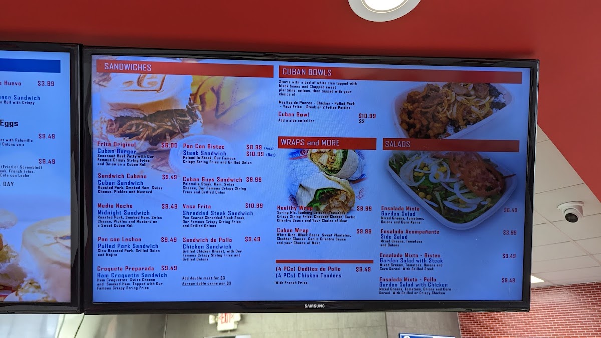 Menu Cuban Guys Restaurants - Kendall-5