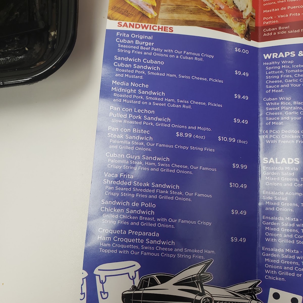 Menu Cuban Guys Restaurants - Kendall-7