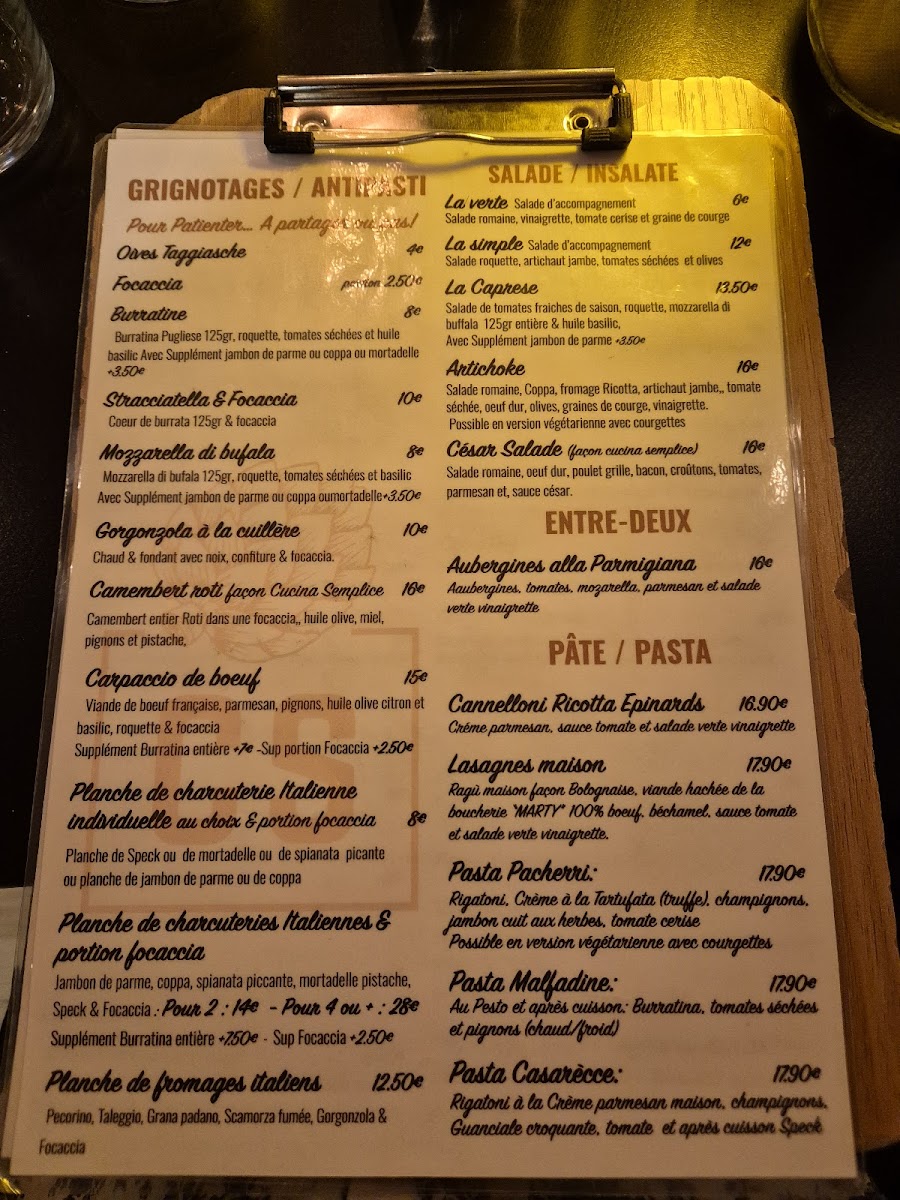 Menu Cucina Semplice-1