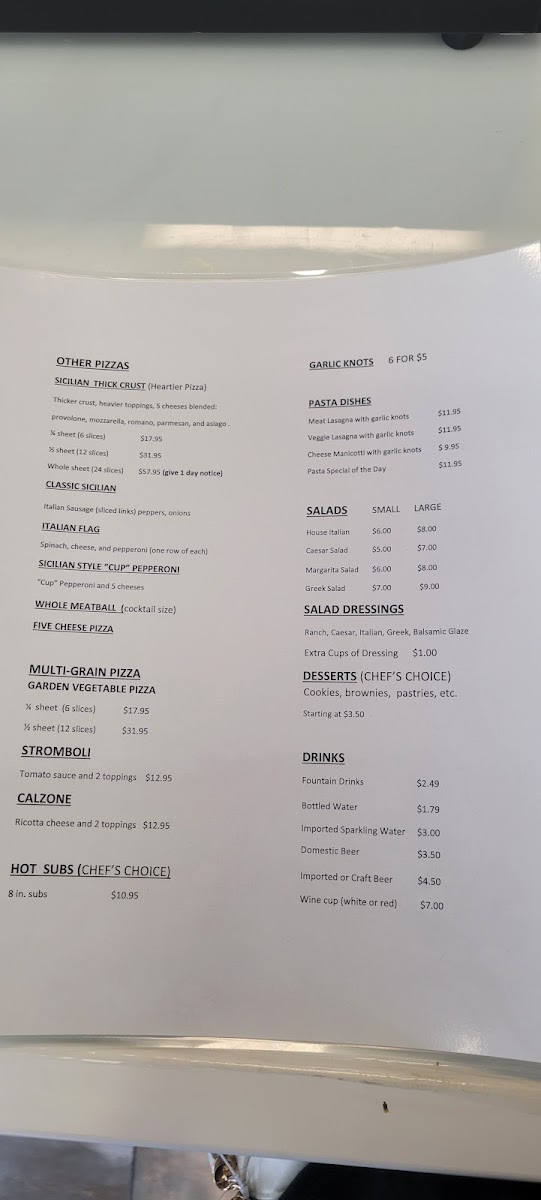 Menu Cucinella's Pizza-2