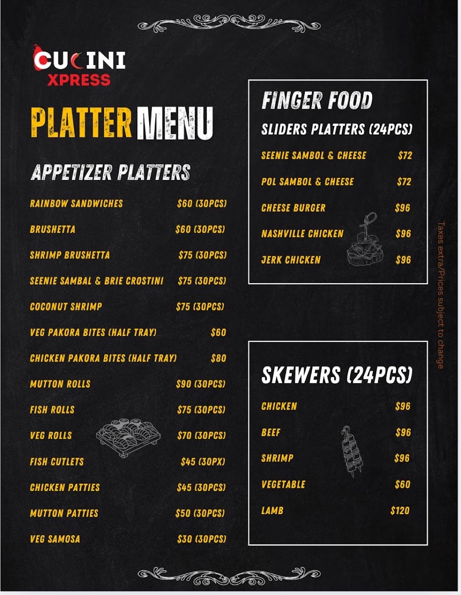 Menu Cucini Xpress-1