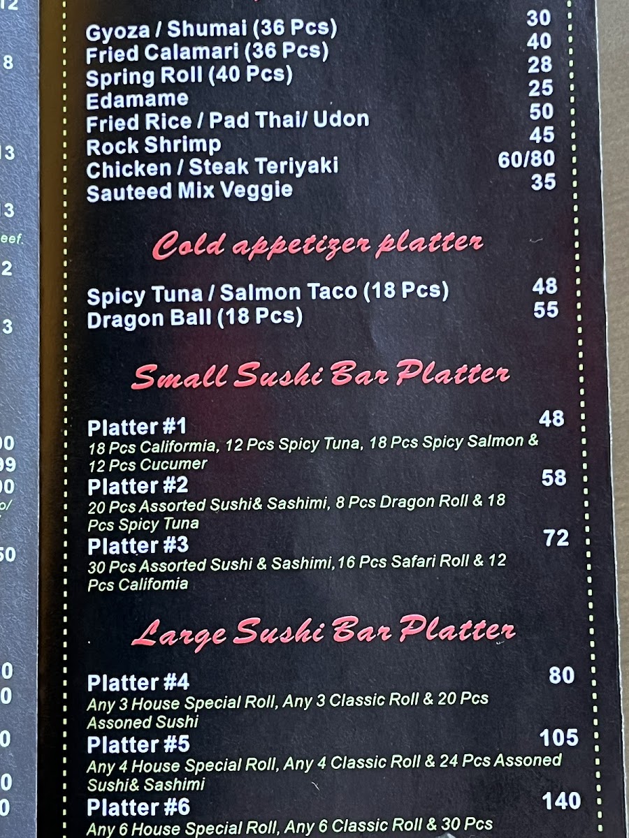 Menu Cucumber Sushi & Salad Bar On Hylan-4